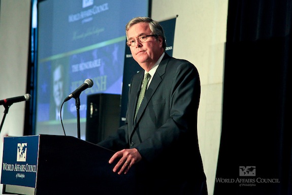 Jeb Bush says he's going to release 250,000 emails from his time as Florida's governor. (Photo by World Affairs Council of Philadelphia/ Flickr)