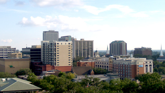 Tallahassee skyline. Photo courtesy of UrbanTallahassee via Wikicommons.
