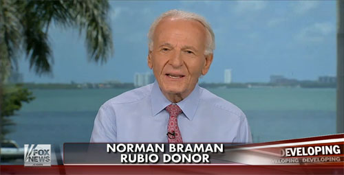 Norman Braman on a Fox News appearance in 2015.